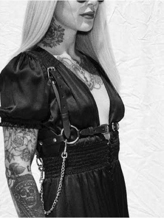 Ardeo Studios High-waist Harness with Silver Hardware main image 5